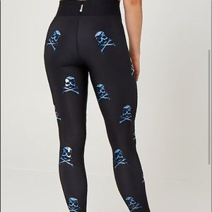 Ultracor Black and Blue Skull Leggings